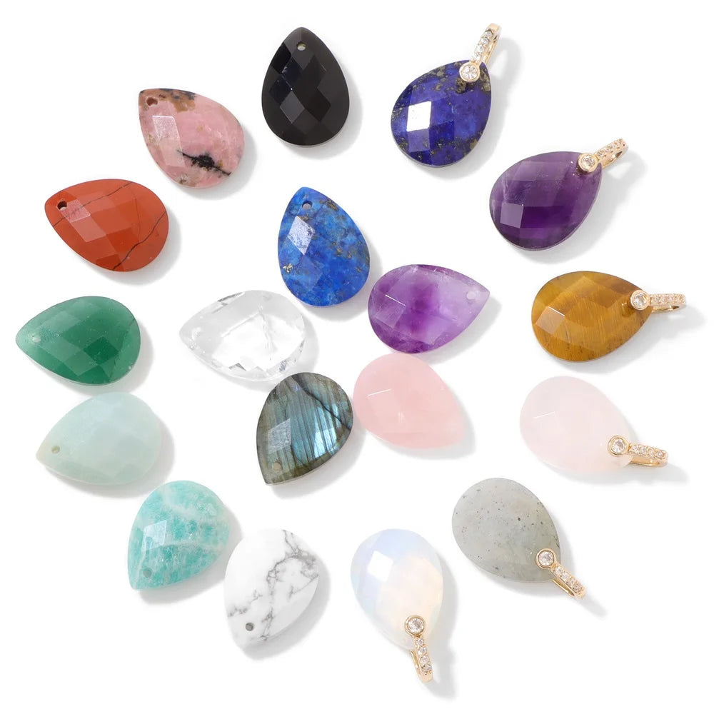Natural Stone Pendants For Handmade Yoga Jewelry