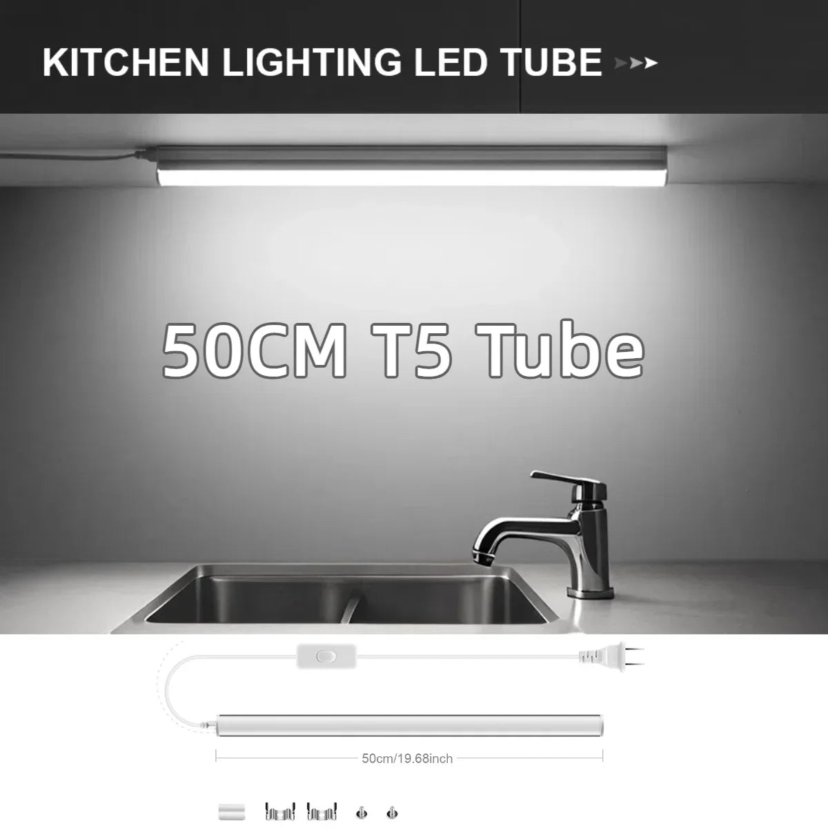 Super Bright T5 LED Lamp Set 50CM 3000K/4000K/6000K