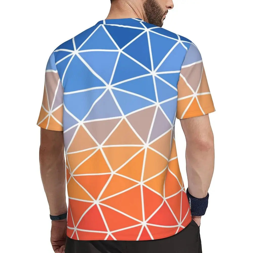 Áo Thun Nam Ombre Tím Hồng Thời Trang Hè Đầy Phong Cách