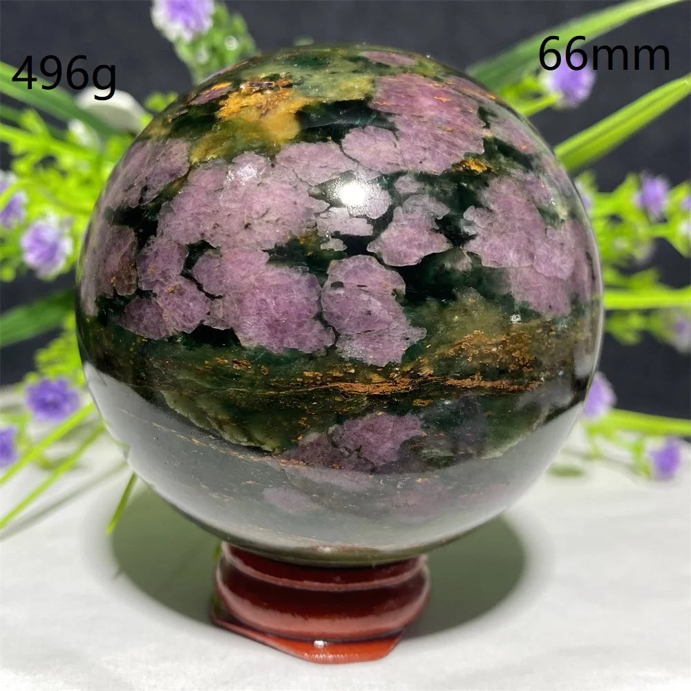 Natural Emerald &amp; Ruby Energy Ball