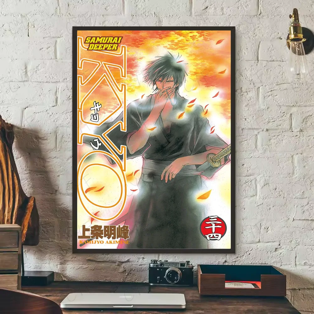 Samurai D-Deeper KYOS Comic Poster Wall Art Painting Sticker For Home Room Decoration Bedroom Decor Waterproof Posters