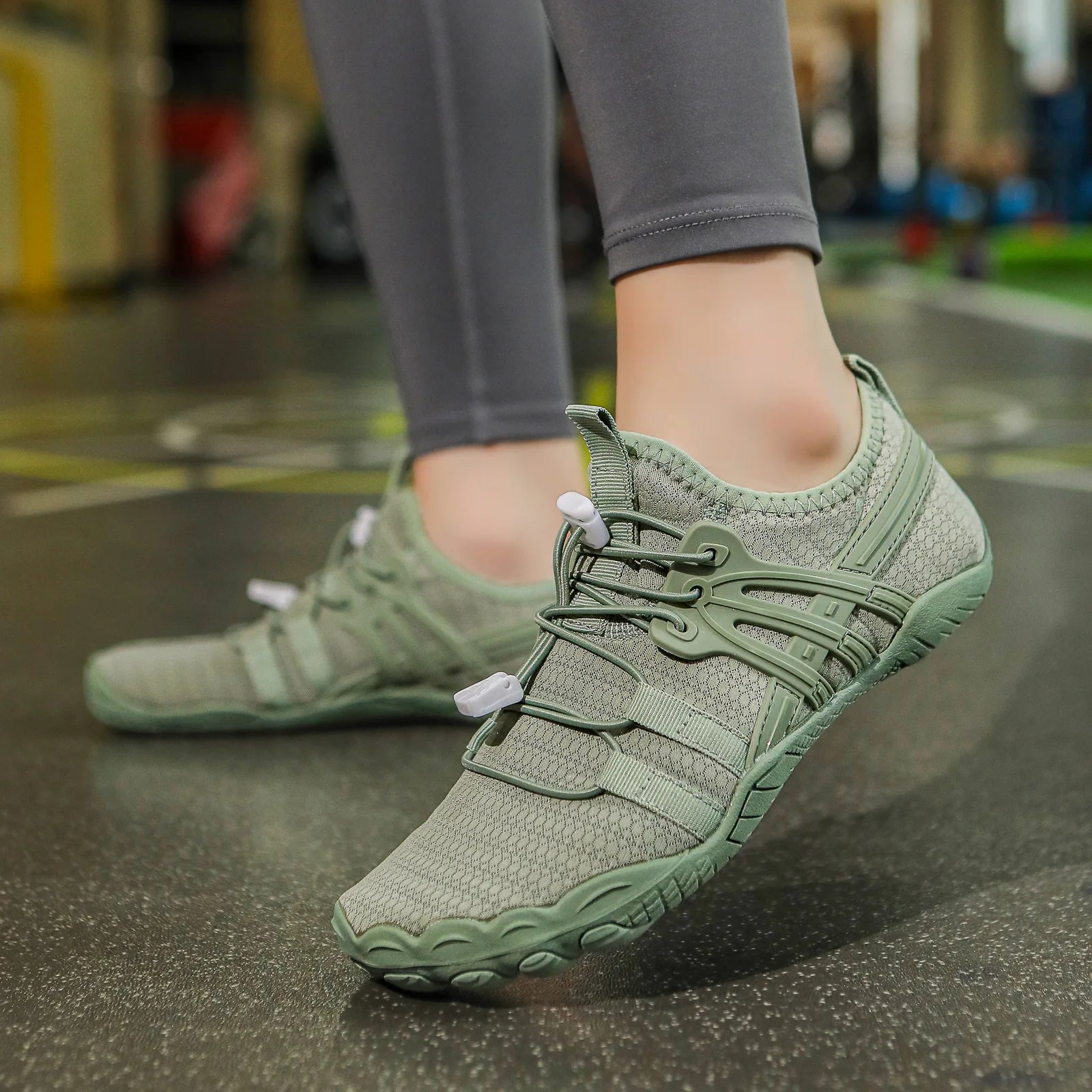 Giày Bơi Lội Trẻ Em Nữ 5 Ngón Lưới Thoáng Sắc Màu