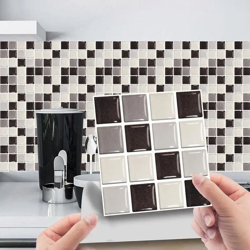 Crystal Tile Sticker 3D Wall Sticker Self-adhesive Supplies DIY Waterproof Items Classic Home Decor Small Practical Paster