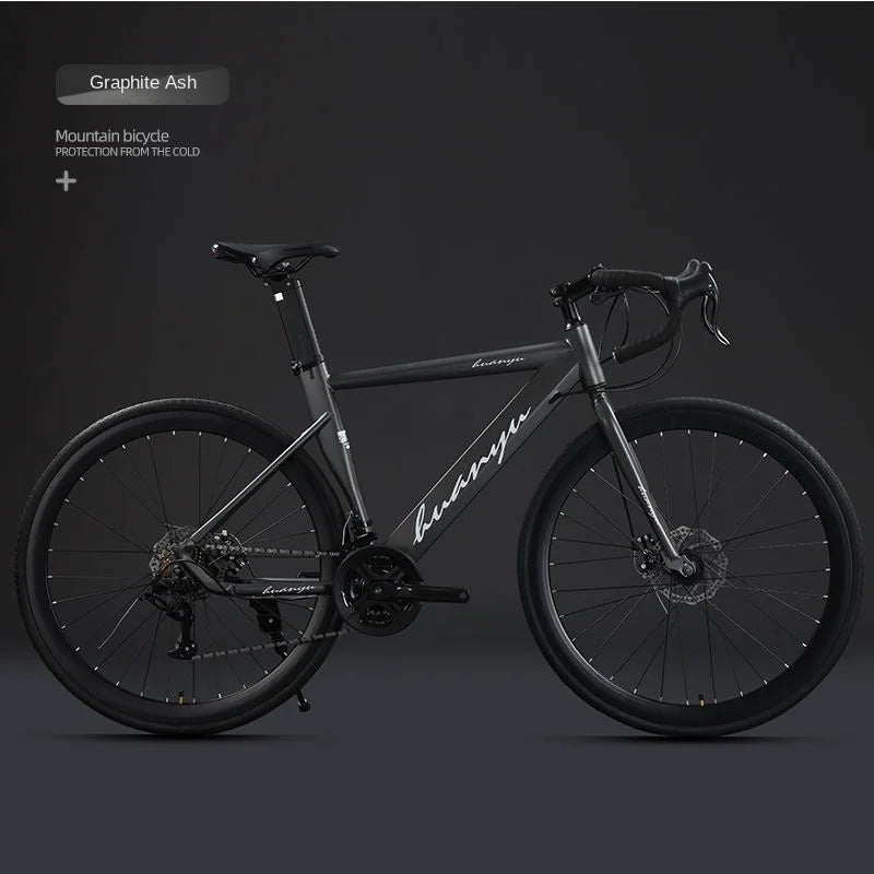 OVOZI New Bending-handle Variable Speed Windbreaker Road Bike Inside Track Racer 700C Male And Female Adult Student Disc Brakes - Daisan Mart