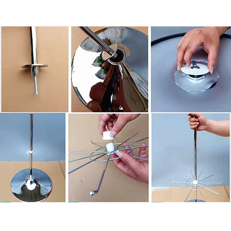 Silver Rotating Shelf for Displaying Jewelry &amp; Accessories 50cm