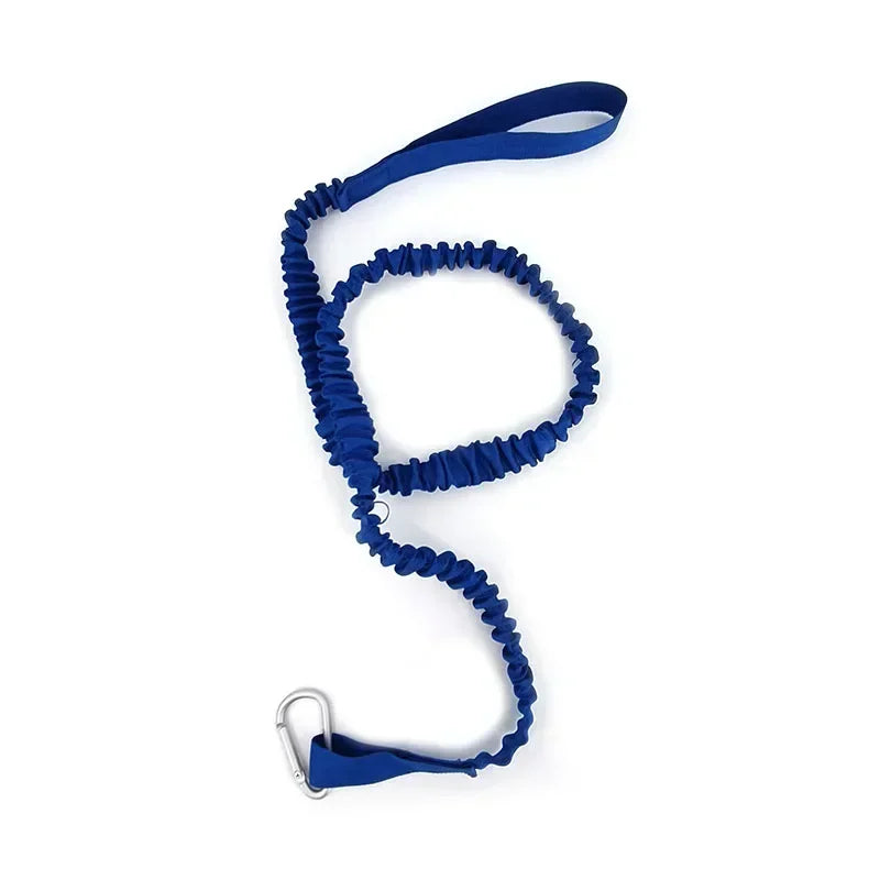 Tie Rope With Safety Hook Kayak Paddle Leash Adjustable Elastic For Kayak Paddles Canoe Oars Fishing Rods Rowing Boat Accessory