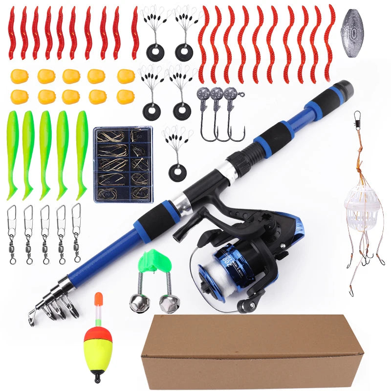Bộ Cần Câu Carbon 1.8M Du Lịch Đầy Đủ Phụ Kiện