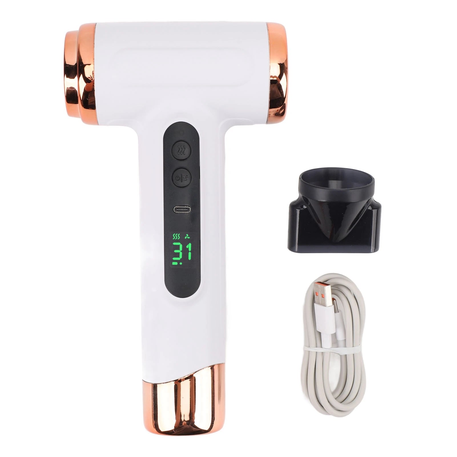 Portable Hot and Cold Hair Dryer 200W 15000mAh Battery