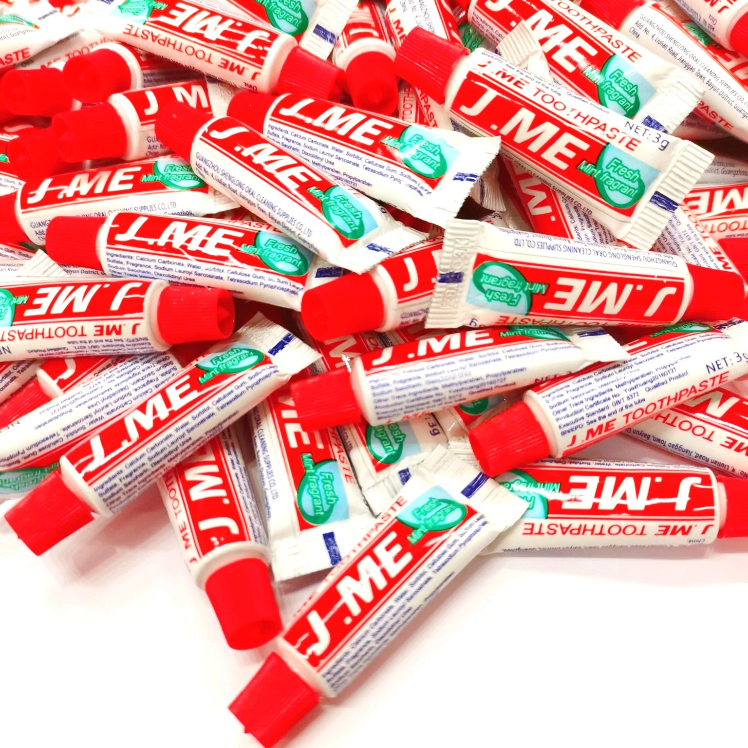 Pack of 100, 3gram Lightweight Mint Portable MiniSize Toothpaste for Dental Kit,Traveling,Hiking,Hospital, - Daisan Mart