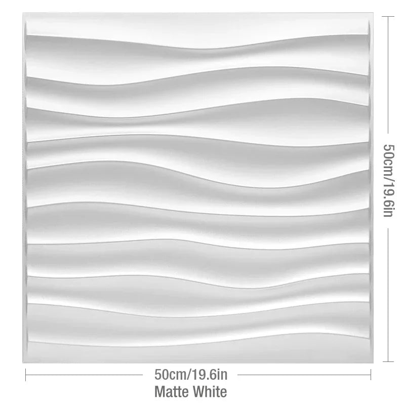 3D Waterproof Gold Wood Grain Wall Sticker 12 Pieces