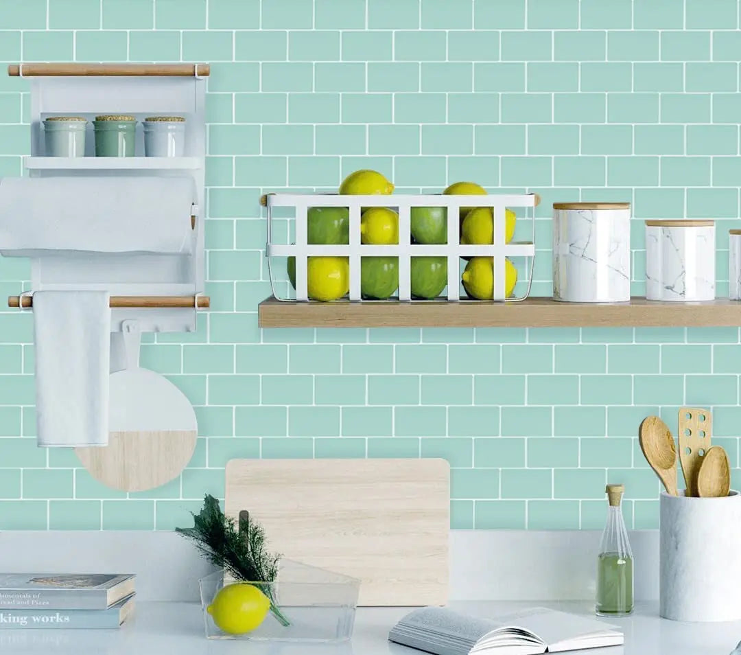 Vividtiles 3D Vinyl Waterproof Kitchen Backsplash Wall Sticker Peel and Stick Wallpaper Premium Strong Ahesive Tile Decals