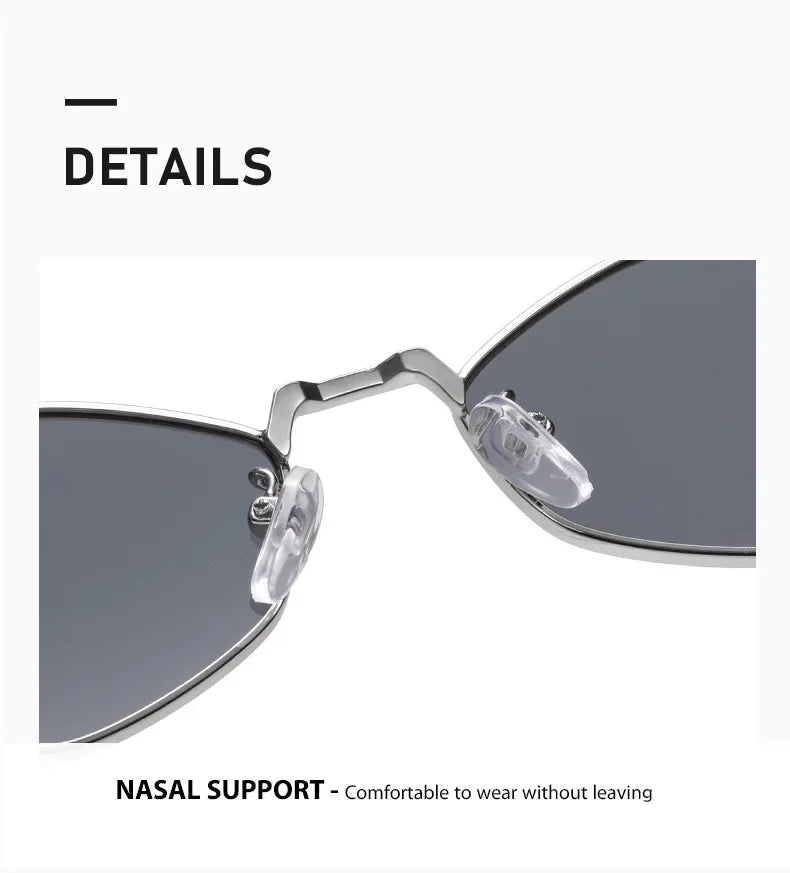 Kính Mát Kim Cương Vintage Hàn Quốc Khung Kim Loại