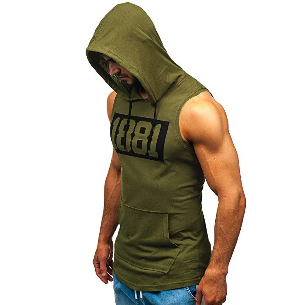 Áo Tank Tập Gym Hè Nam Có Mũ Thể Hình Không Tay - Daisan Mart