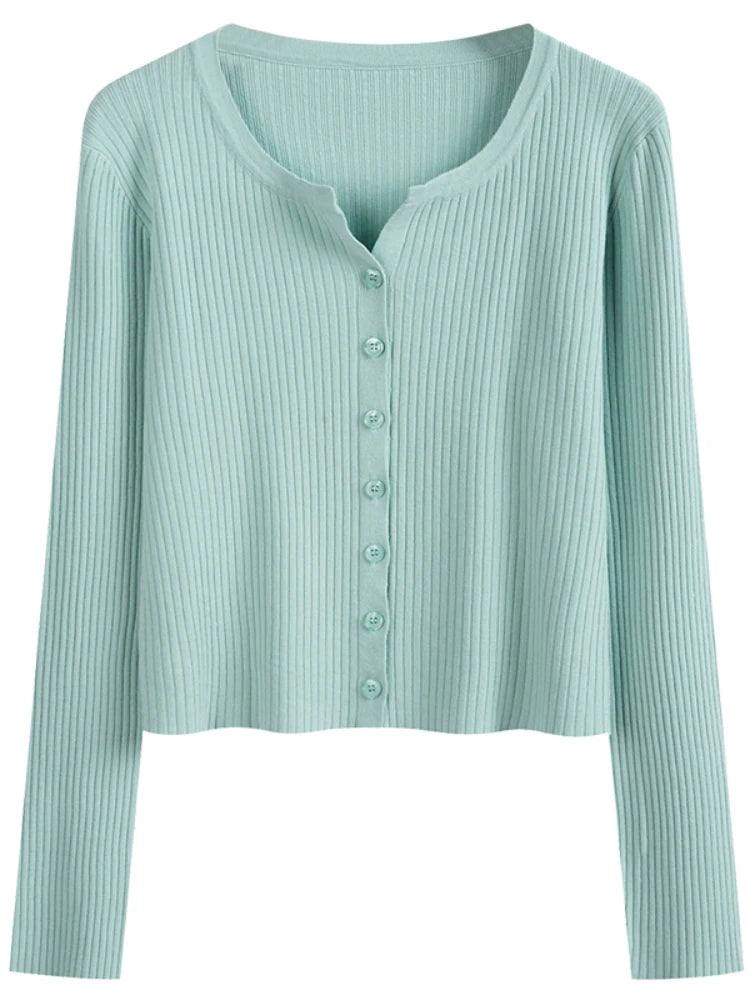 Women's Cardigan 2025 Thin, Light, Long Sleeve, Short Style