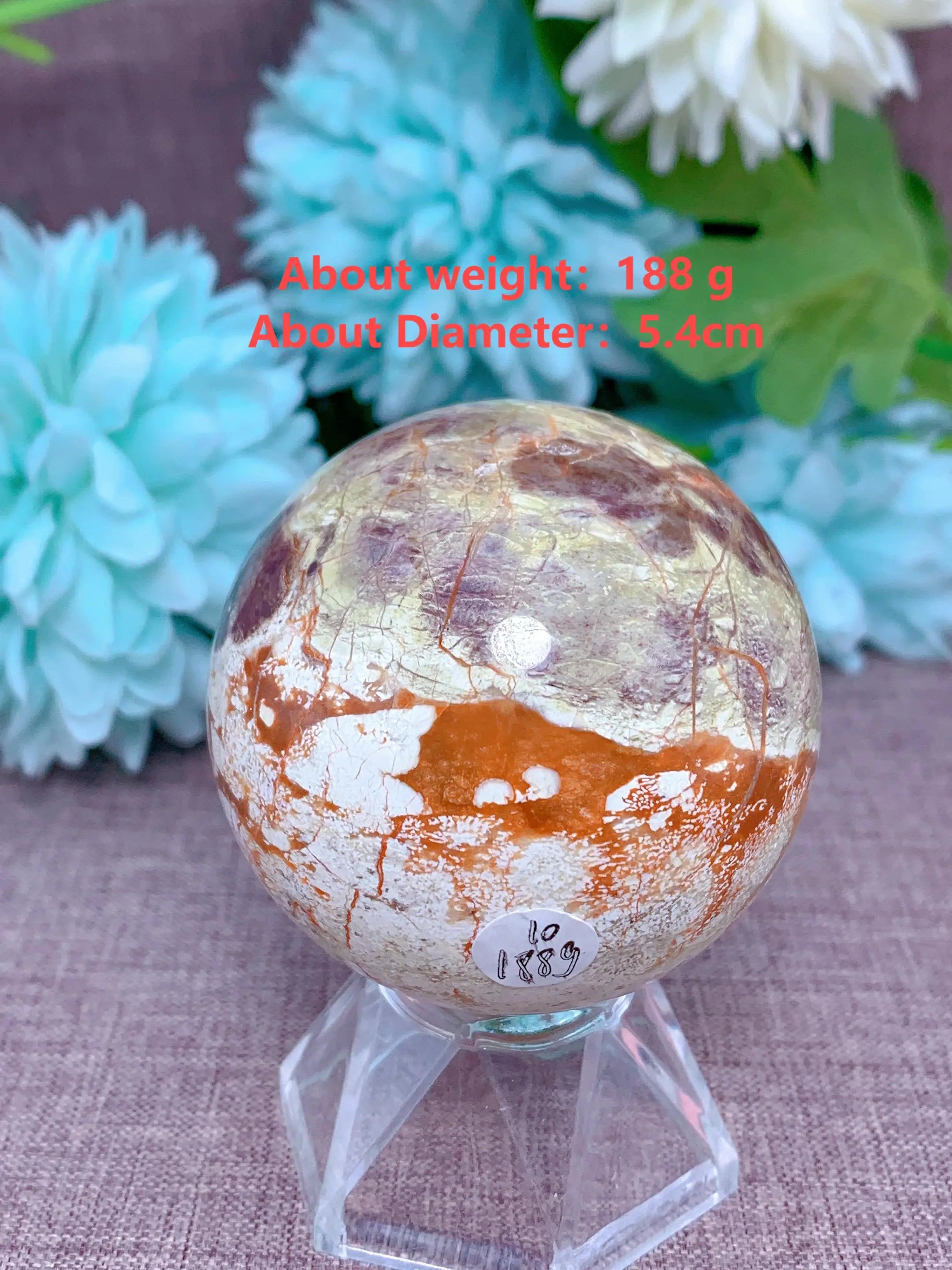 ###Orange Quartz Ball - Decoration &amp; Healing Meditation