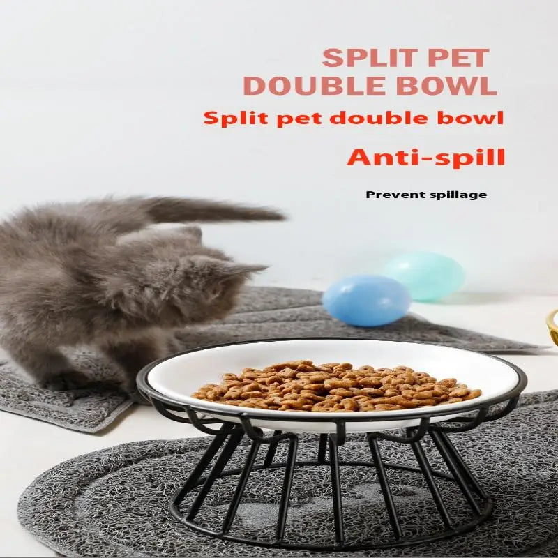 Outdoor Elevated Ceramic Pet Food Bowl