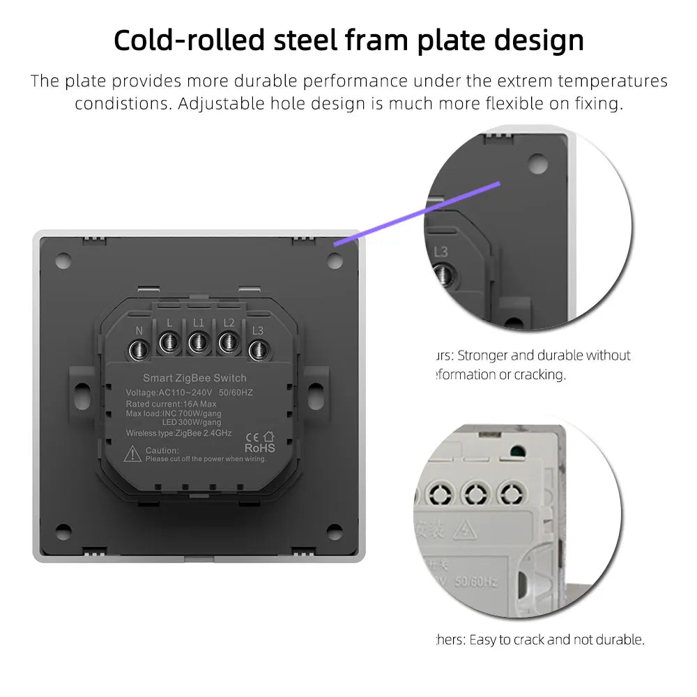 Dawnjoy Zigbee Smart Switch 1/2/3 Gang