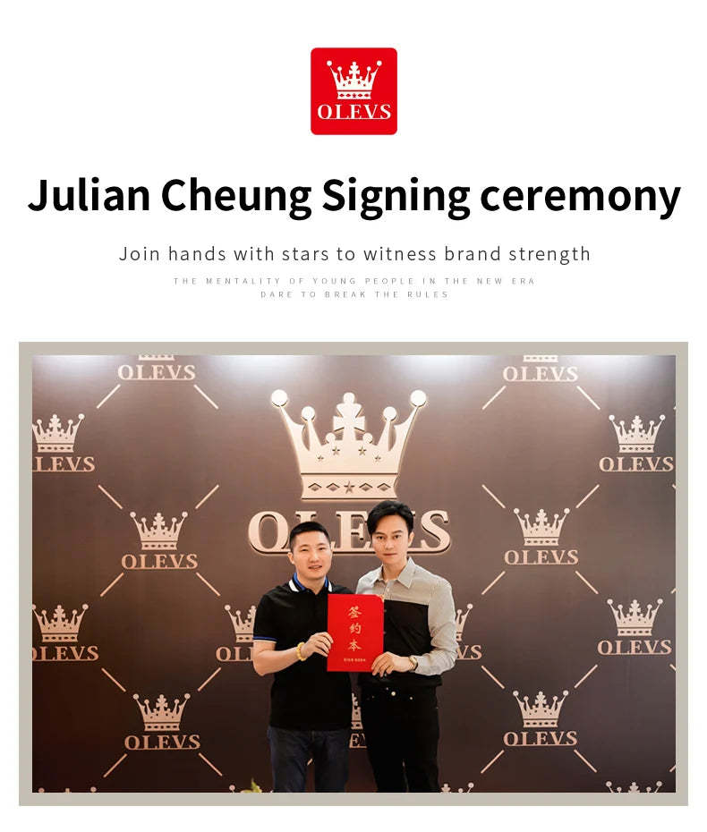 OLEVS 9945 luxury women's watch, studded with stones, date calendar