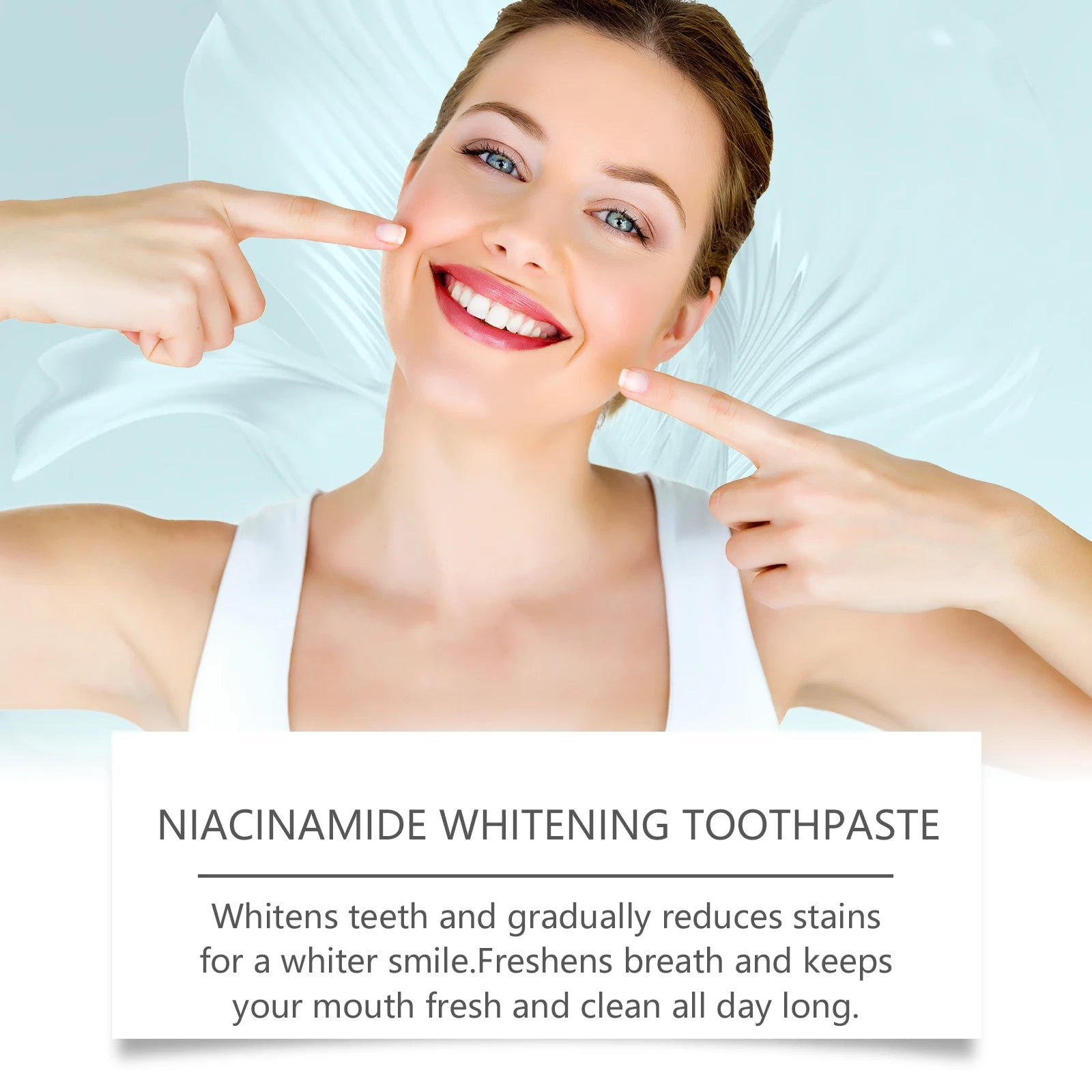 Niacinamide Whitening Toothpaste Dental Stains Removing Prevent Bad Breath Oral Cleaning Refreshing Reduces Plaque Toothpaste - Daisan Mart