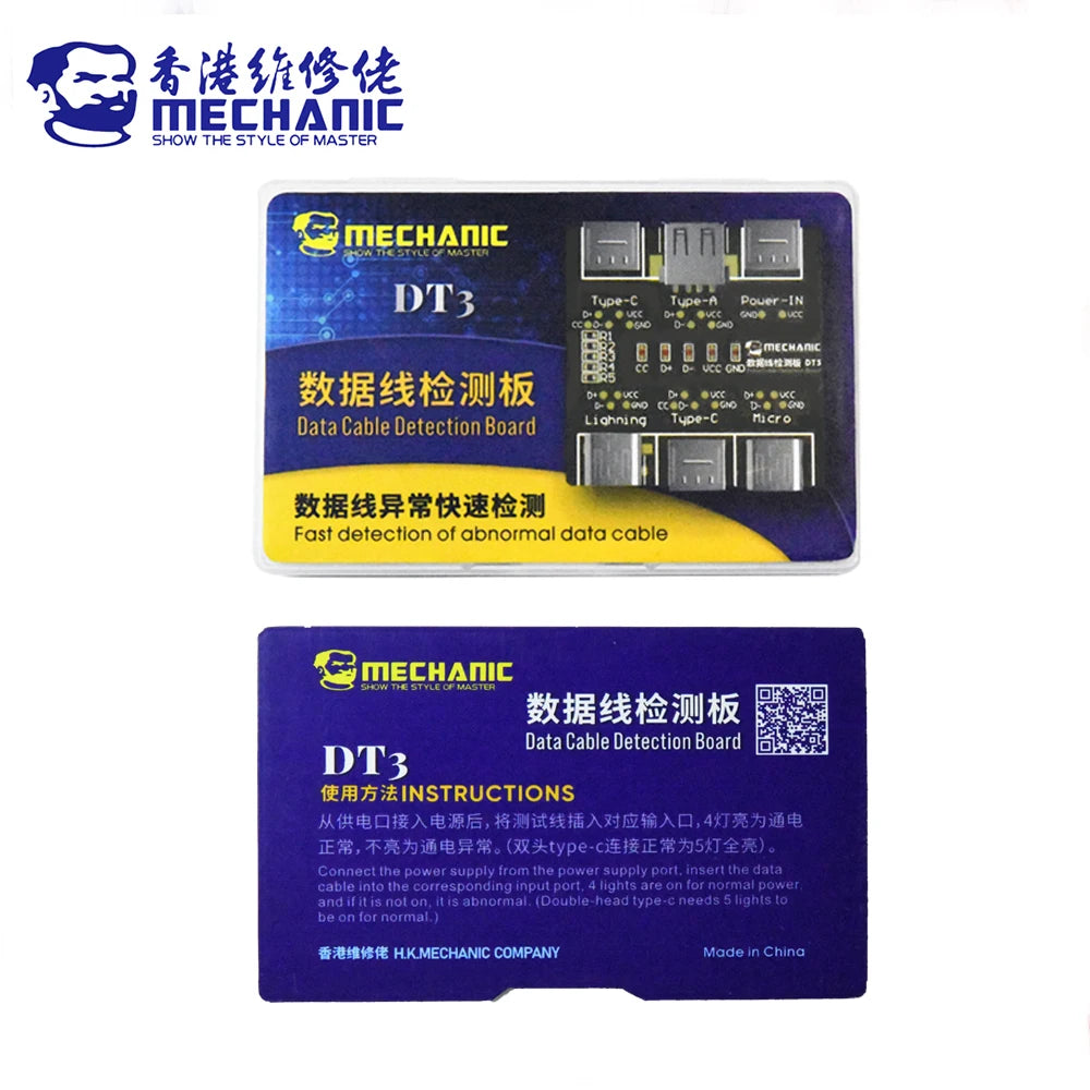 Bảng Test Cáp Đa Năng MECHANIC DT3 Cho iOS Android - Daisan Mart