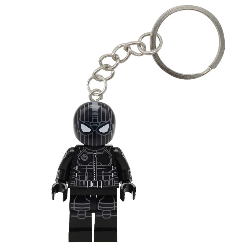 Lego Spider-Man Miles &amp; Gwen Cute Bag Keychain