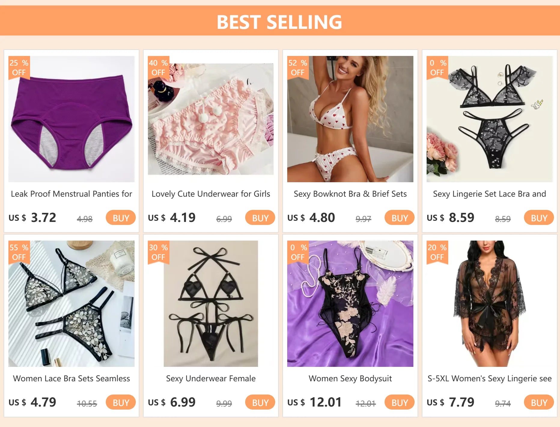 Sexy Lace Lingerie Set 4 Pieces Sexy Breast Enhancement