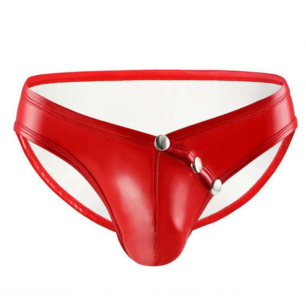 Men's Sexy Comfortable High Quality Faux Leather Underwear