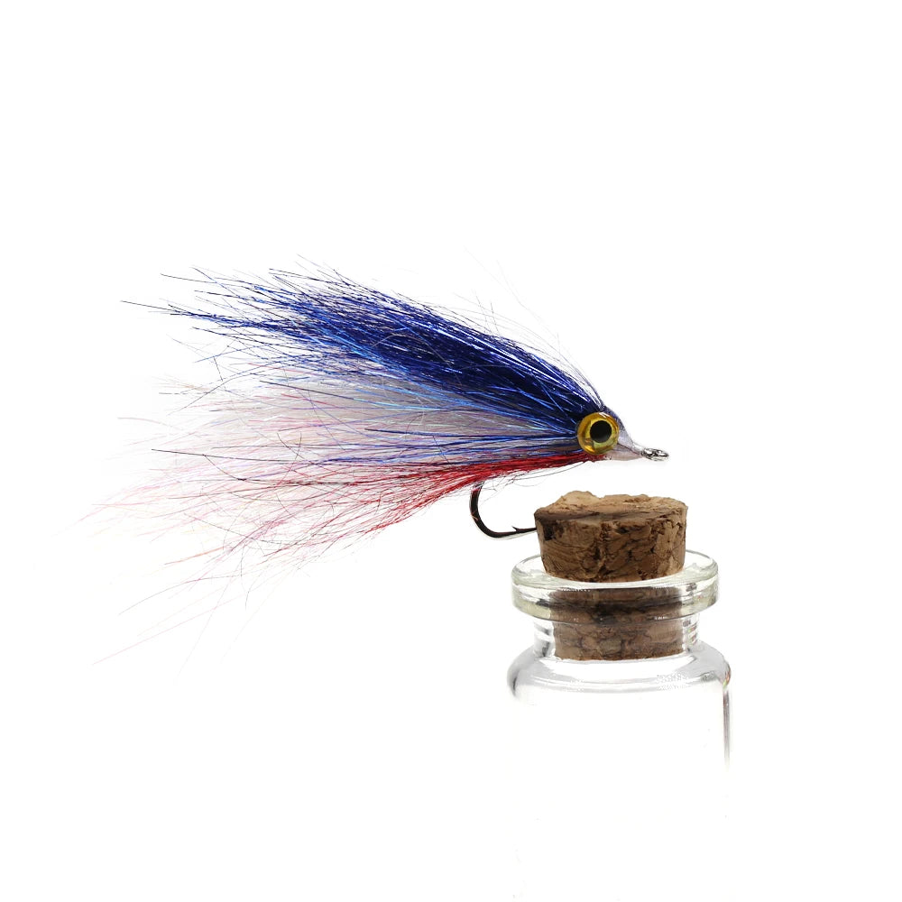 Wifreo Wounded Ice Minnow Fly Ice Dub Slowly Sinking Salmon Trout Sea Bass Pike Steelhead Redfish Fly Fishing Flies Lures 