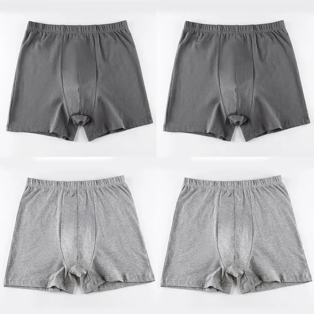 Men's breathable cotton underwear large size 4 pieces