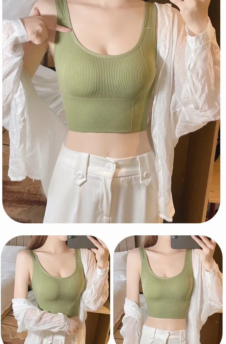 Áo Bra Thể Thao Nữ Chống Mồ Hôi & Đệm Lót Không Đường May - Daisan Mart