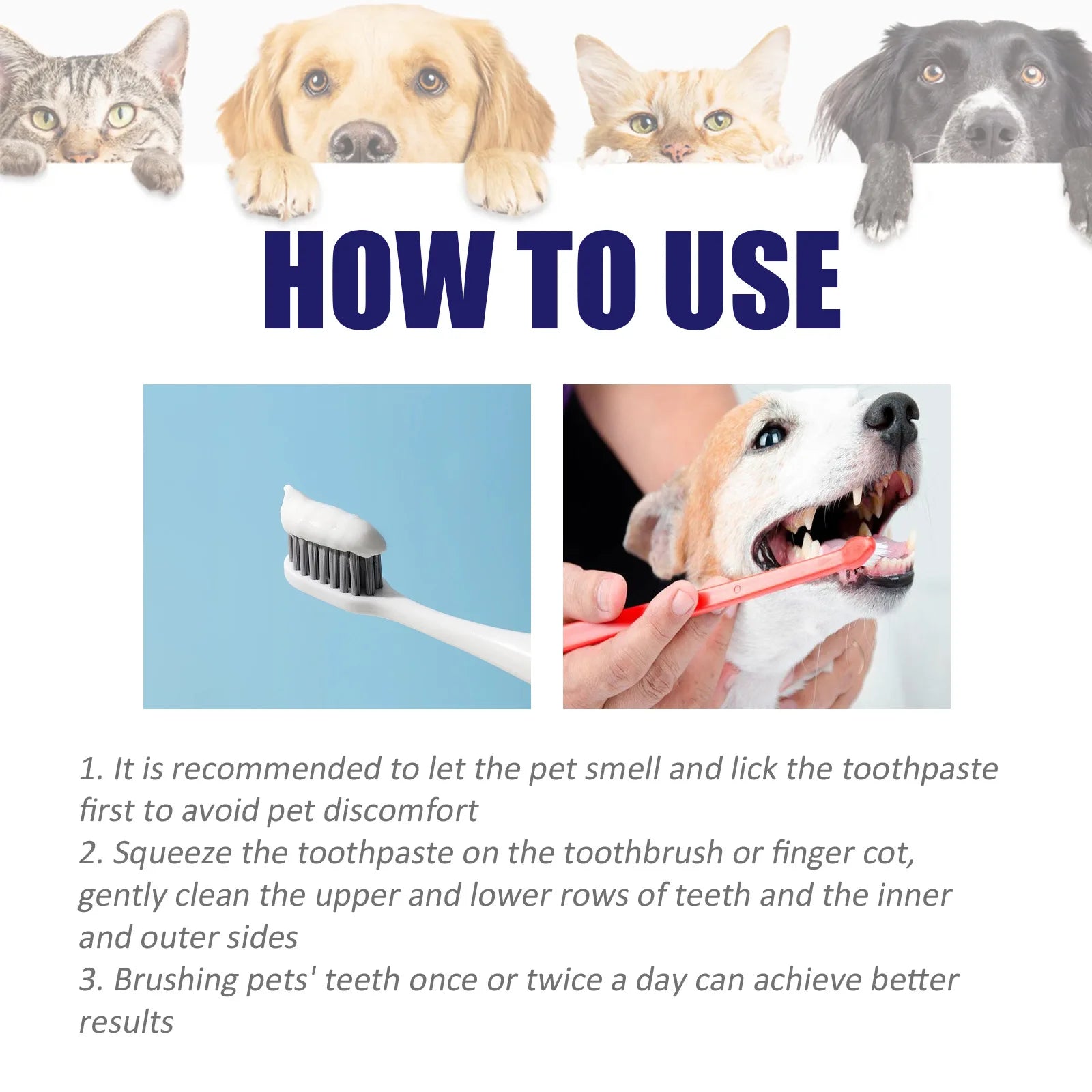 Pet Toothpaste Cat Oral Cleaning Deodorant Breath Freshener Prevent Calculus Tartar Halitosis Cleaning Pet Teeth Cleaner Paste - Daisan Mart