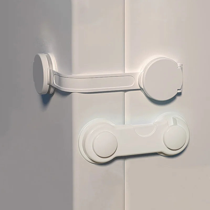Multi-function Security Protection Locks Baby Safety Cabinet Drawer Door Buckle Home White Toilet Refrigerator Lock 5Pcs/Lot - Daisan Mart