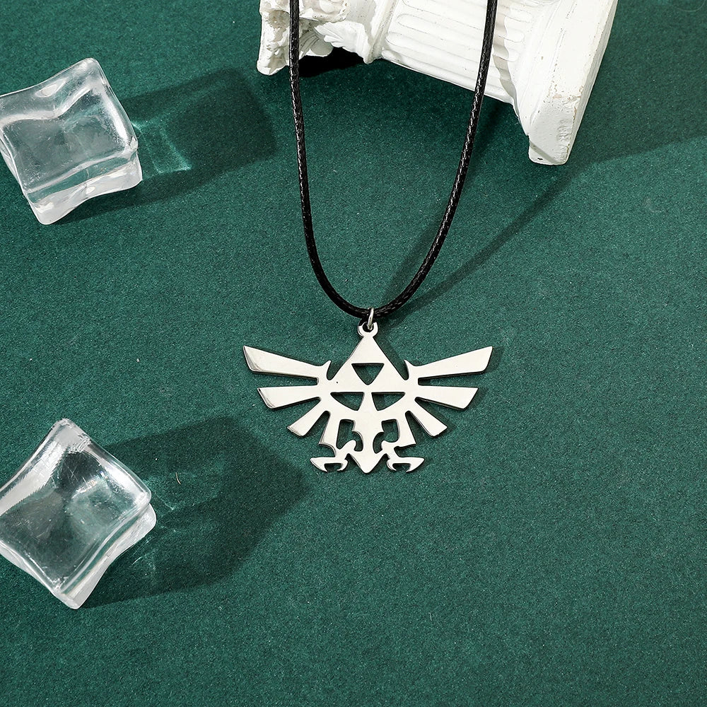 The Legend of Zelda Necklace classic fashion game pendant accessories rope chain stainless steel cool pendant Necklace