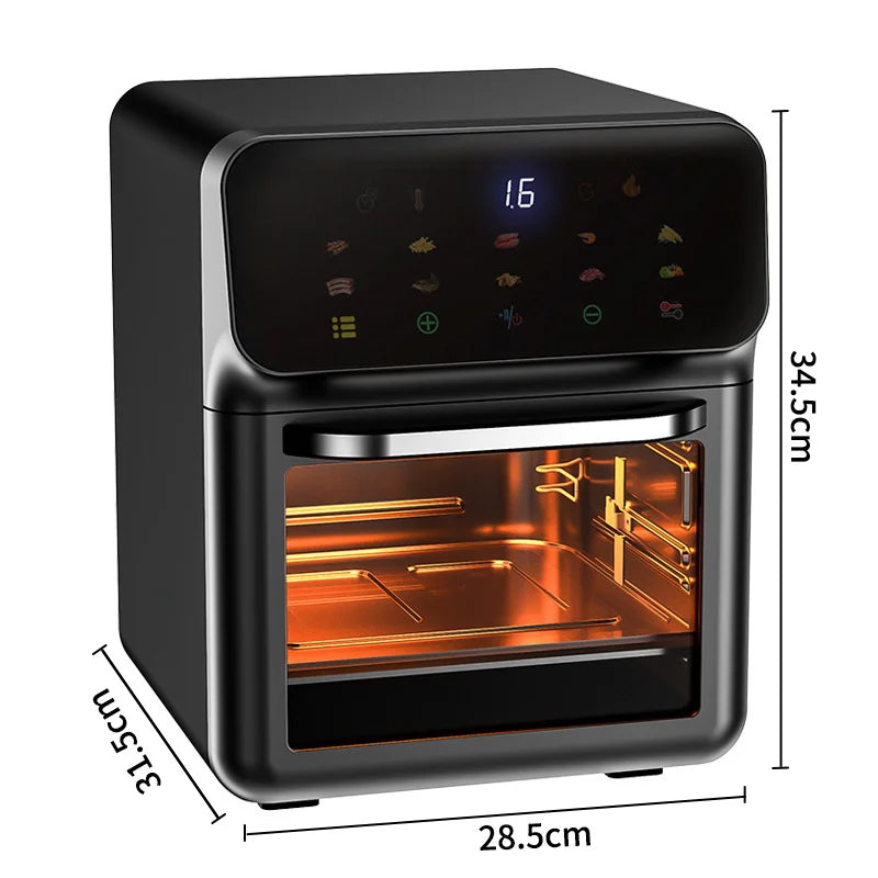 10L Electronic Oil-Free Fryer - 360° Full Grill