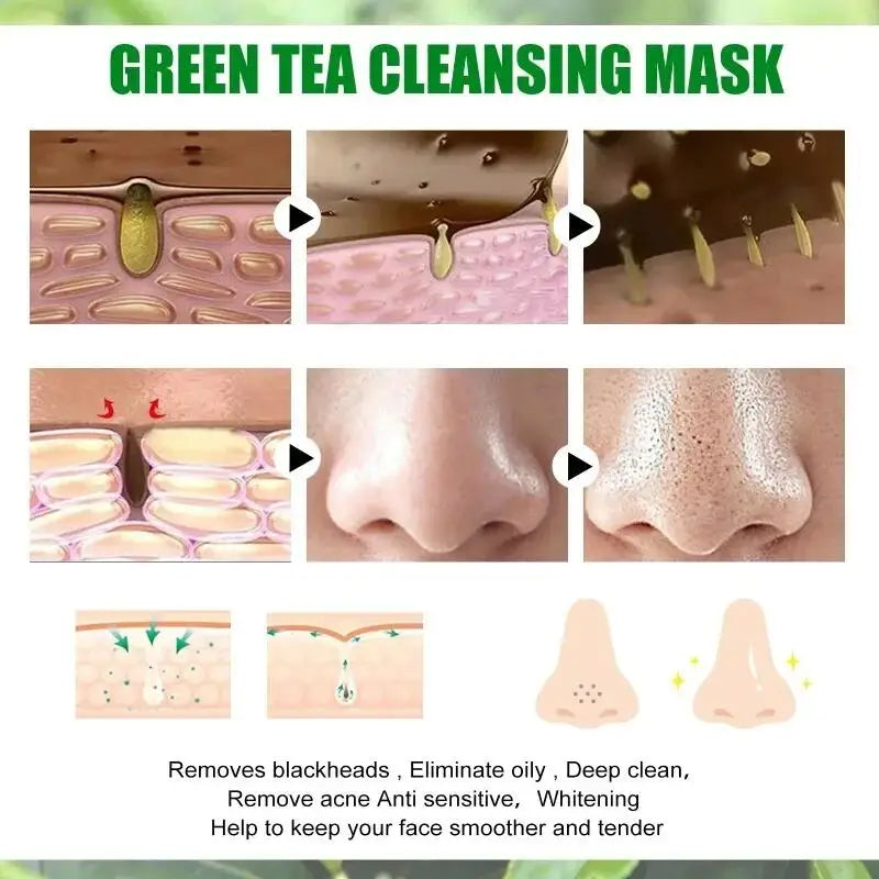 Green Tea Mask for Blackheads &amp; Pore Tightening