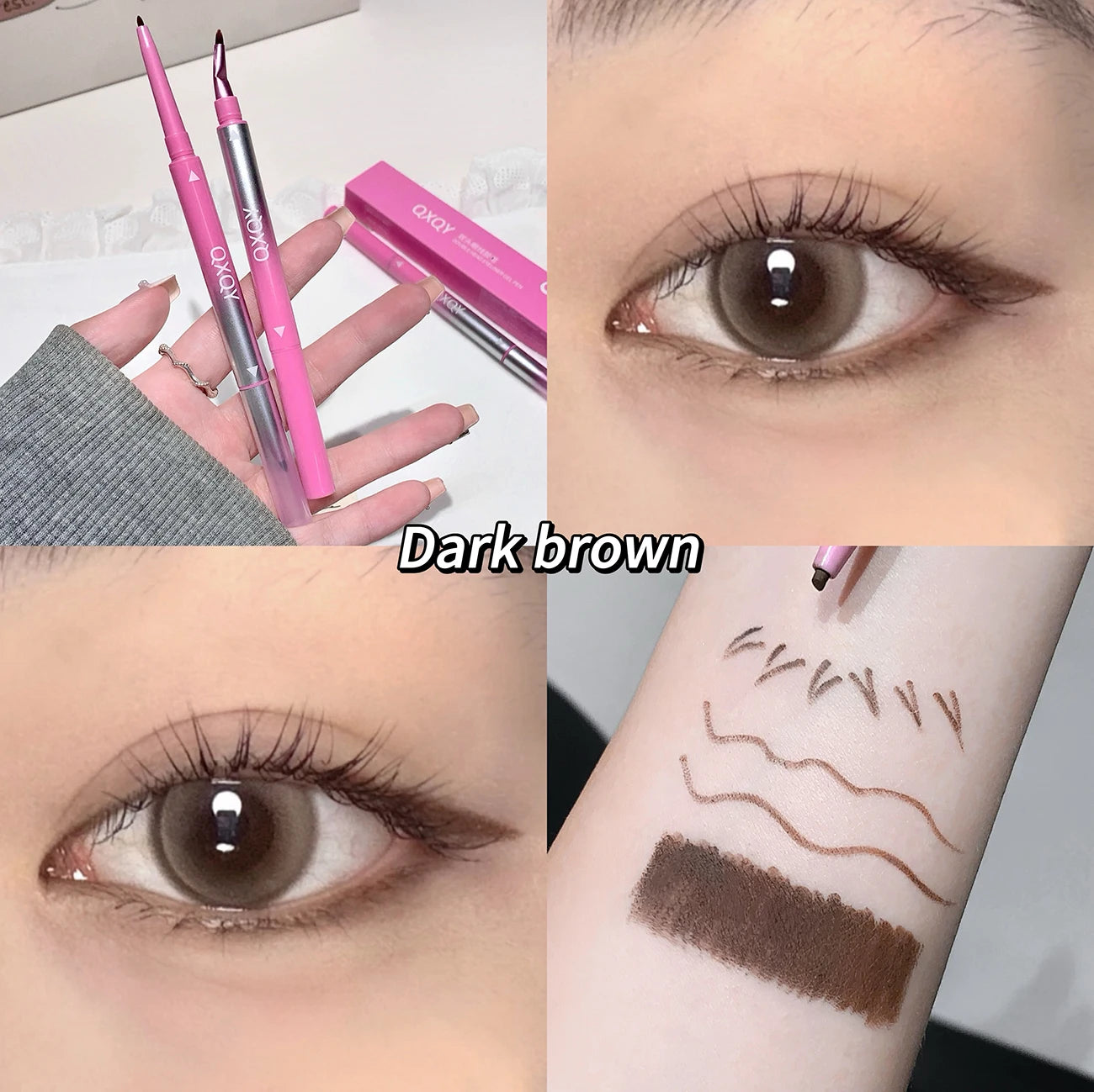 Dual-Ended Eyeliner - Smooth, Long-Lasting, Easy to Use for Beginners