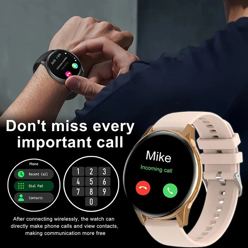 Đồng Hồ Thông Minh 2025 Màn Hình Tròn AMOLED Bluetooth - Daisan Mart