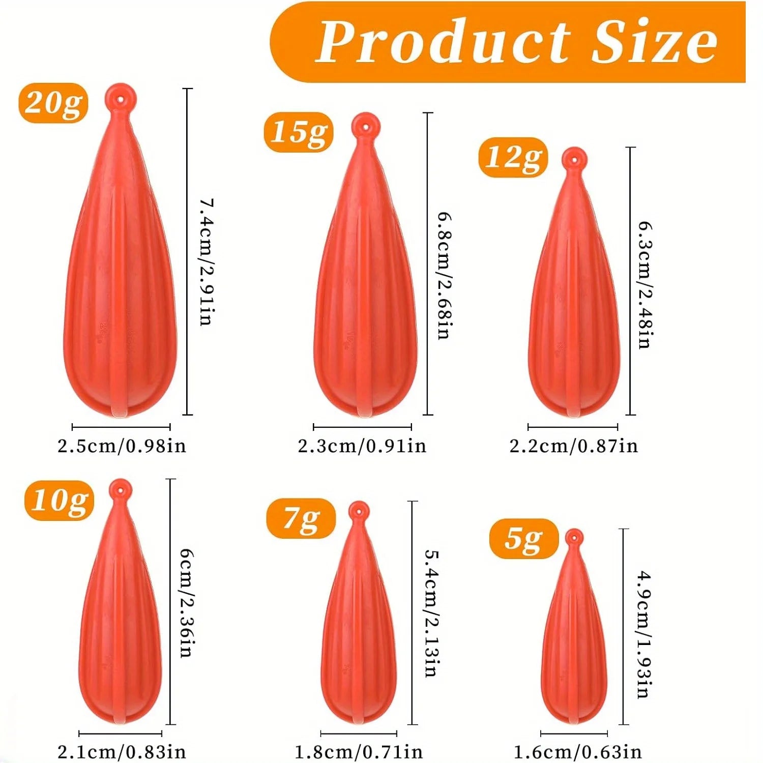 Bộ 6 Mồi Giả Tập Luyện Câu Cá - Nhiều Kích Thước