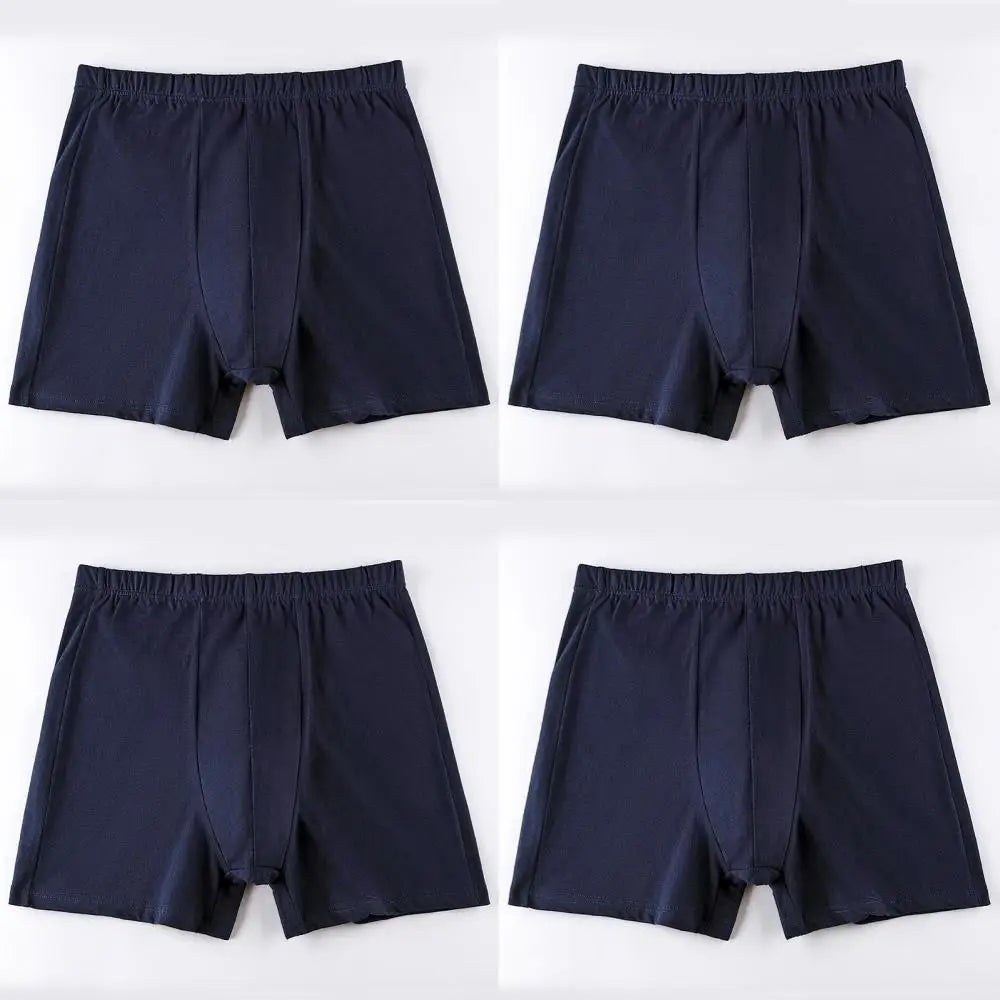 Men's breathable cotton underwear large size 4 pieces
