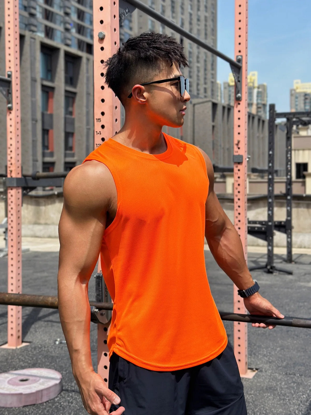 Áo Tank Nam Lưới Thoáng Khí Thể Thao Gym - Daisan Mart
