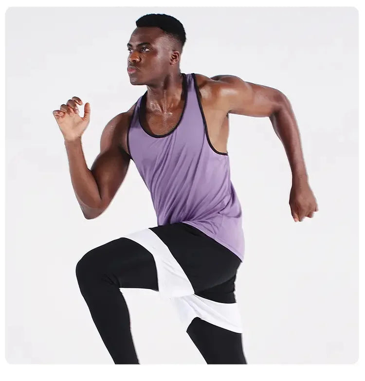 Áo Gile Nam Tập Gym Mùa Hè Cotton Không Tay Đen - Daisan Mart