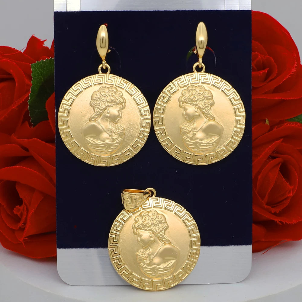 Brazilian Gold Wedding Jewelry Set - Noble &amp; Classy