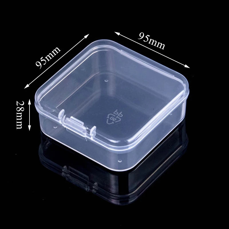 Mini Rectangular Dustproof Plastic Jewelry Box