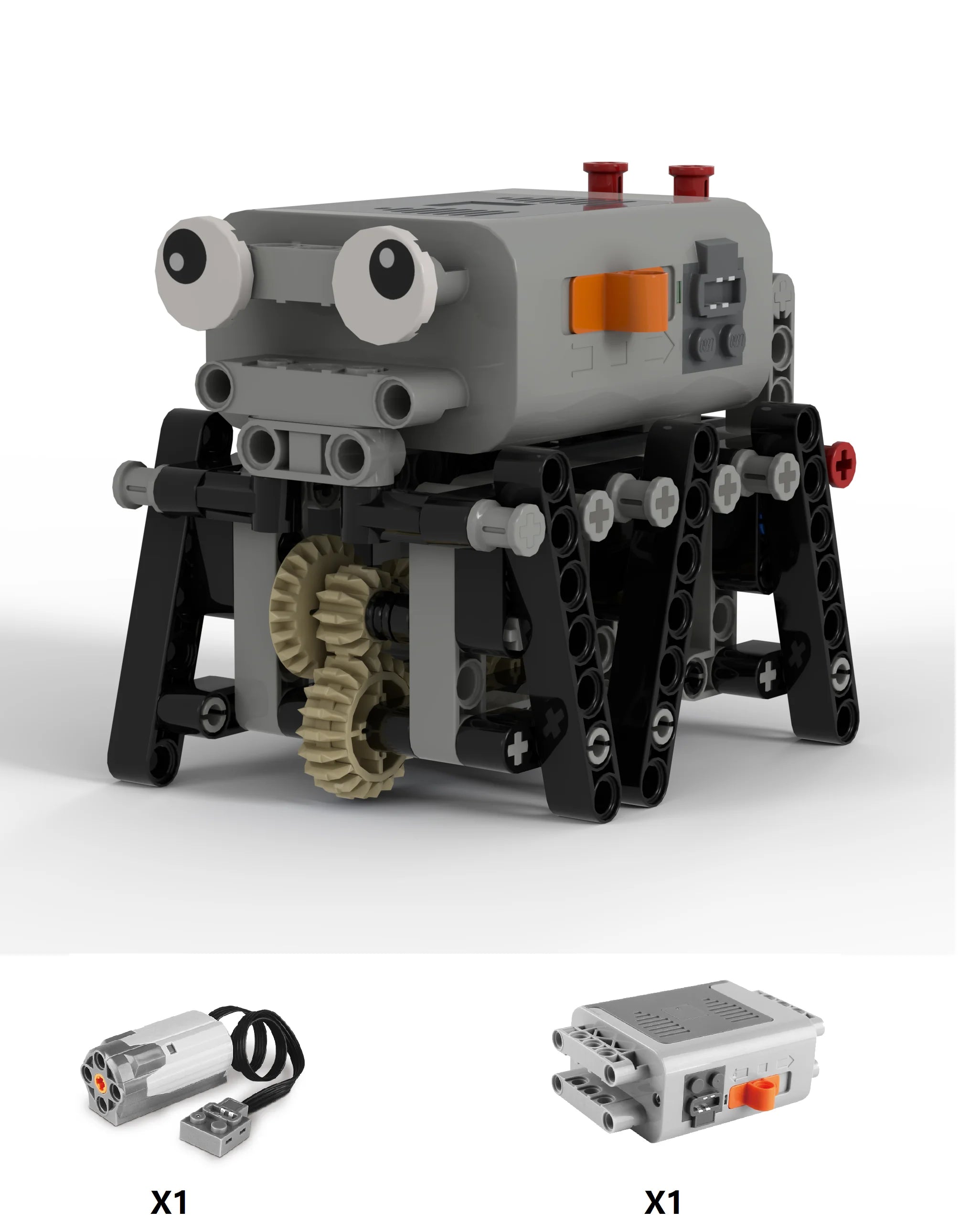 Technical Electric MOC Building Blocks 6-Leg Walking Robot RC Omnidirectional Robot Model DIY  bricks blocks Toy for kids - Daisan Mart