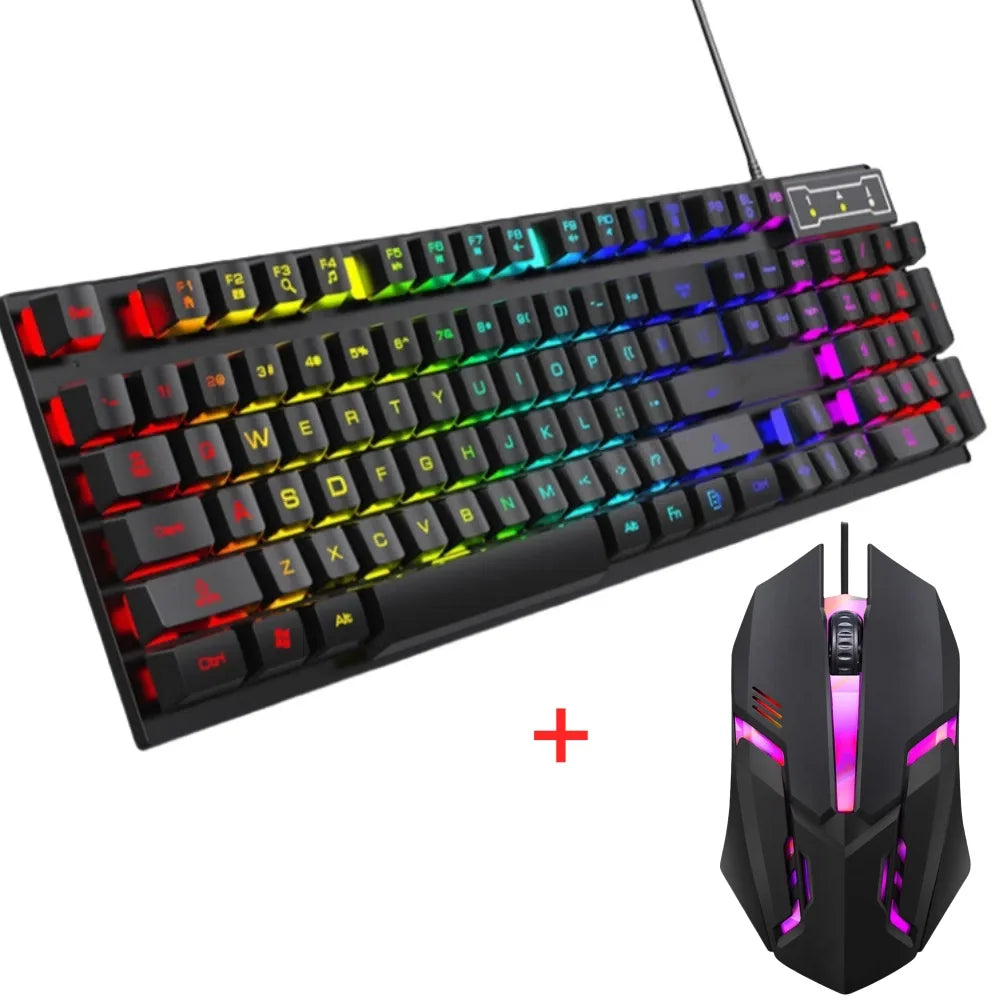 Multi-Color Waterproof Gaming Keyboard and Mouse Set