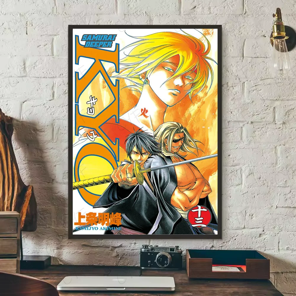 Samurai D-Deeper KYOS Comic Poster Wall Art Painting Sticker For Home Room Decoration Bedroom Decor Waterproof Posters