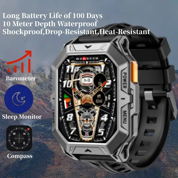 Đồng Hồ Thông Minh Nam Pin Trâu 30 Ngày Quà Noel Halloween