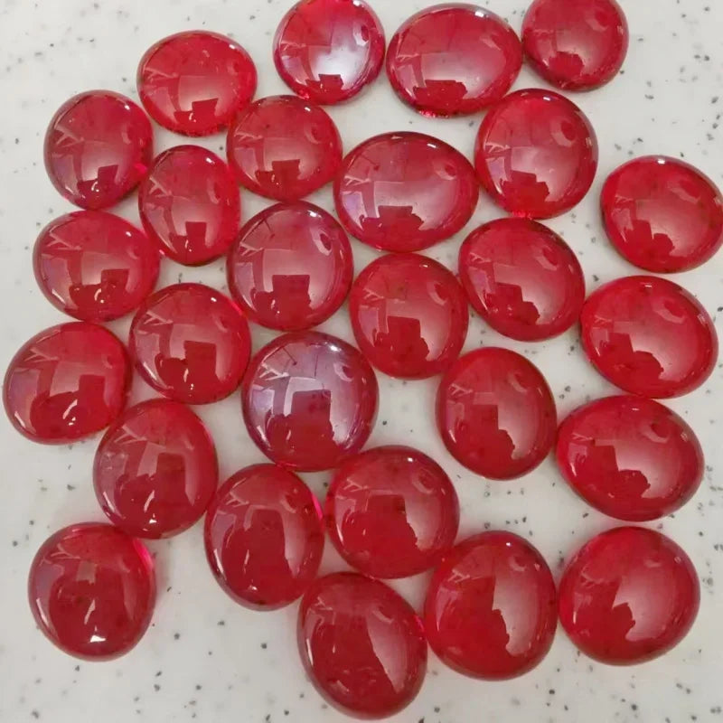 DIY Multicolored Round Glass Mosaic Beads 100g