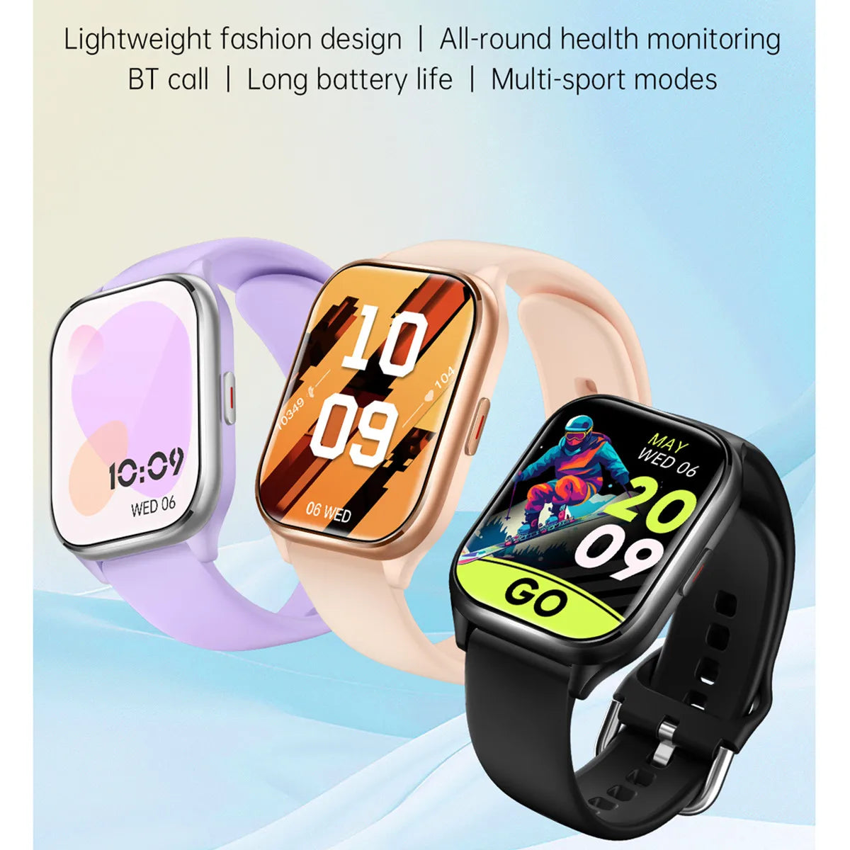 Women's Gold Smartwatch: Bluetooth Calling, Waterproof, Hebrew