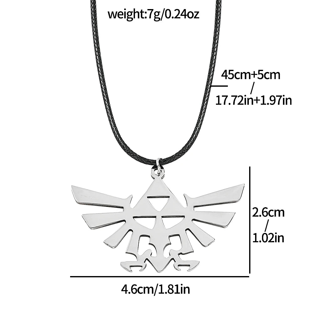 The Legend of Zelda Necklace classic fashion game pendant accessories rope chain stainless steel cool pendant Necklace